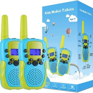 Walkie Talkies for Kids 22 Channels 2 Way Radio Toy with Backlit LCD Flashlight